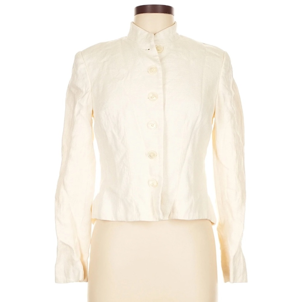 SOLD—Lauren Ralph Lauren 100% Linen Cream Blazer